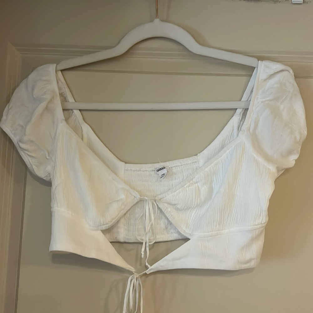 Crop Tie Front Top